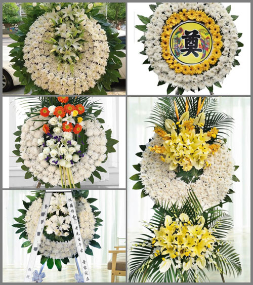 山西忻州原平市崞阳镇上石寺村花圈速递